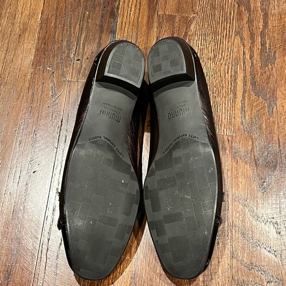 MUNRO AMERICAN WOMENS SHOES BROWN BRONZE LEATHER BLOCK HEEL - Picture 5 of 7